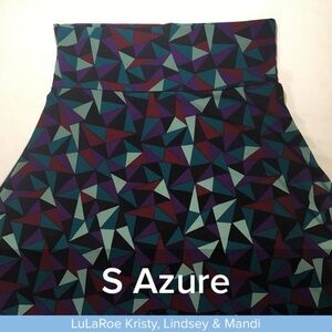 LuLaRoe Women's Geometric Azure Skirt - Multicolor